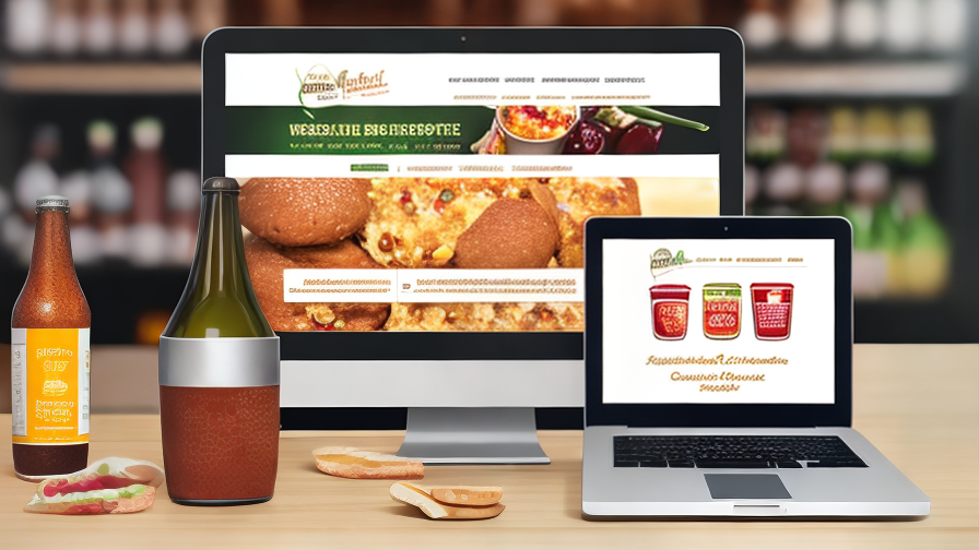 food and beverage website design