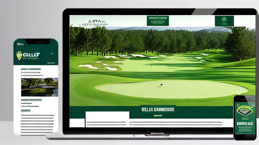 golf web design
