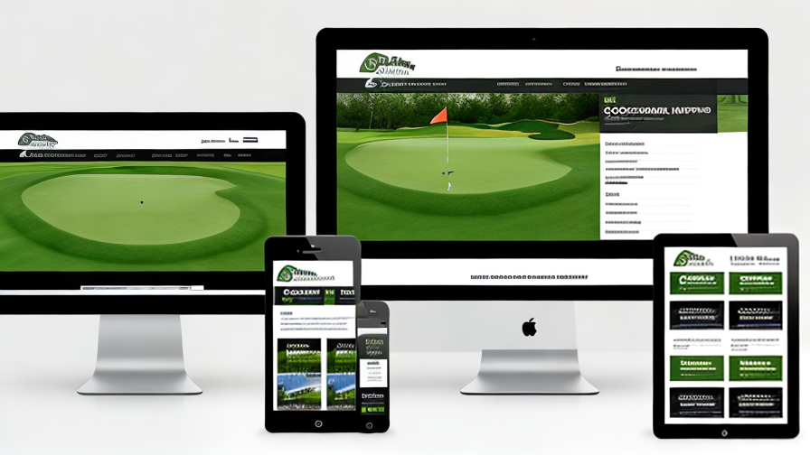 golf website design