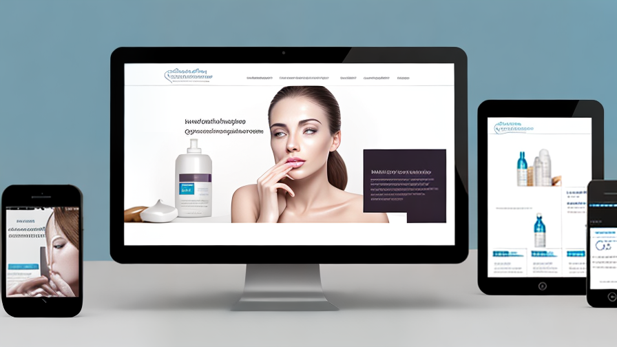 skin care website design